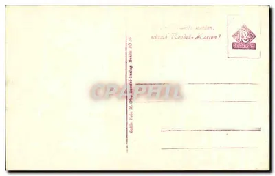 Vista do Rauschfels — editor O. Koedel-Verlag, n° 268 — Verso