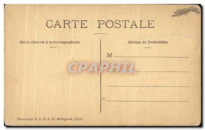 Tarjeta postal antigua Notre Dame De Lumiere Porta De L'Eglise — Reverso