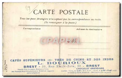 Marseille — Pałac Longchamp — wydawca L. V. & Cie — Rewers