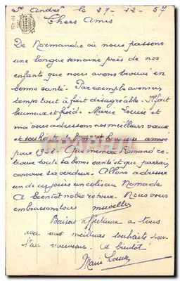 Bukiet róż i ptak — Wesołych Świąt — C. Vive, n°4 — Rewers