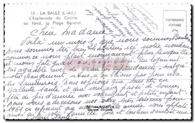 La Baule (L.-Atl.) — Esplanada Kasyna w tle, plaża Benoist — Gaby — Rewers
