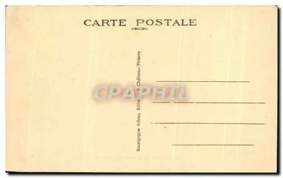 Velho Castelo de Coulommiers — vista e perspectiva — Ed. Dubois — Verso