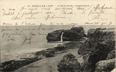 Croix-de-Vie — A Rocha Percida com maré alta — Nouvelles Galeries, n°15