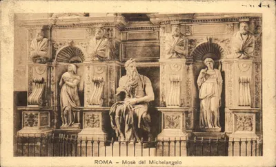 Rzym - Mosè del Michelangelo — wydawca 0169 S. 1 - Ed. Ris. Coop. Vend. Amb. Rzym