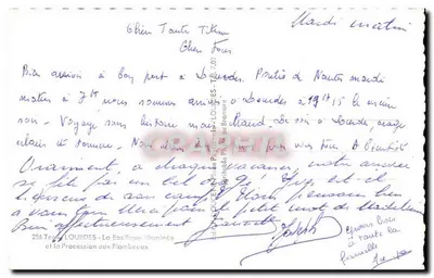 Lourdes — Oświetlona bazylika i Procesja z latarniami — Edlex — Rewers