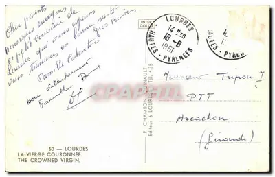 Dziwna Królowa — Lourdes — P. Chambon-Louinault, nr 50 — Rewers