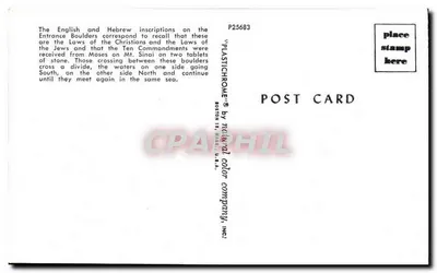 Dois blocos de entrada gravados — Leis judaicas e cristãs — Boston, EUA — Verso