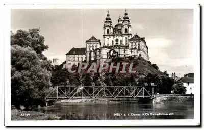 Melk a. d. Donau — Abadia beneditina — editor P. Ledermann, n° 42149