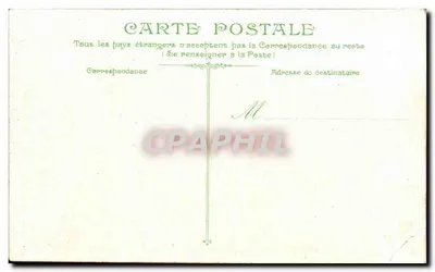 Fontainebleau — l'Escalier en fer à cheval — cartolina postale n°3 — Verso