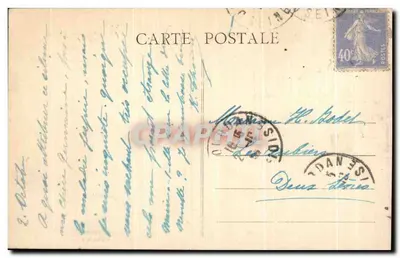Dourdan - Zamek - Opis historyczny - Wydawca: Despoin, Dourdan (S.-et-O.) — Rewers