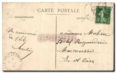 Vichy - Um canto do Parque no Lago dos Cisnes — editor desconhecido, n° 640 — Verso