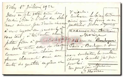 Vichy - Kasyno - Tarasza i ogród — wydawca Vichy, nr 322 — Rewers