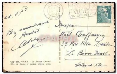Źródło Chomel — Vichy — Cap 119 — Rewers