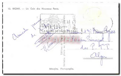 Vichy — Un Coin des Nouveaux Parcs — Éditions du Céleste — Verso