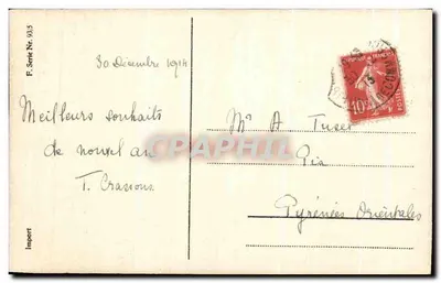 Las sosnowy — rzeka — F. Série Nr. 935 — Import — Rewers