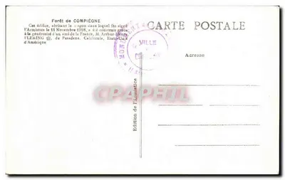 Forêt de Compiègne — Pavillon de l'Armistice — L.H., Paris — Rewers