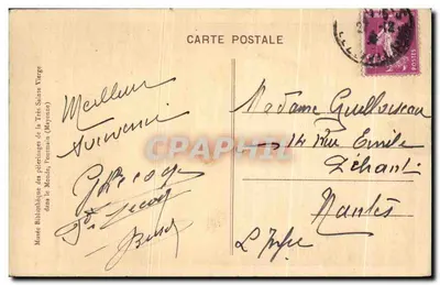 Pontmain — Rekonstrukcja Objawienia z 17 stycznia 1871 — Repr. Int. — Rewers