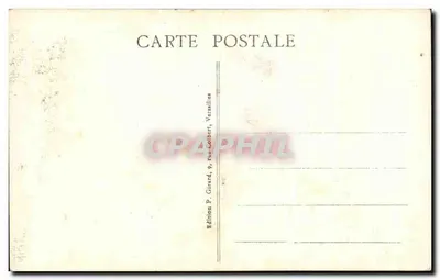 Versailles — Allée Royale et Bassin d'Apollon — édition P. Girard, Versailles — Verso