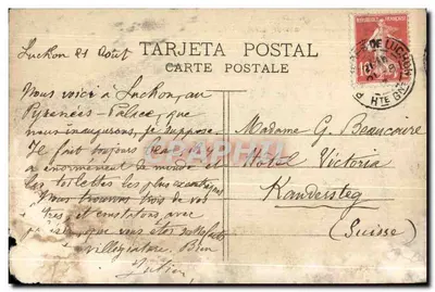 Bosost (Pyrénées) — Vista generale — Editore: Tipografia di Toulouse — Verso