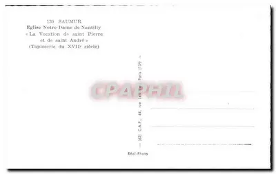 Wyzwanie świętego Piotra i świętego Andrzeja — tkanina XVII wieku — Katedra Najświętszej Maryi Panny w Nantilly, Saumur — Rewers