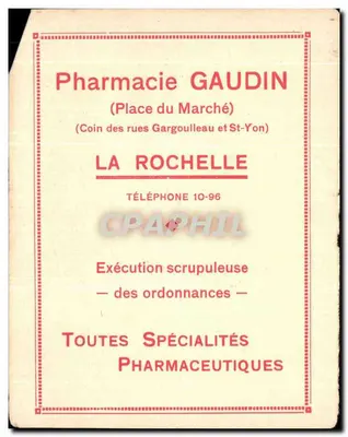 La Rochelle — Wejście do Portu — Przedstawiony przez Grand Hotel des Étrangers — Rewers