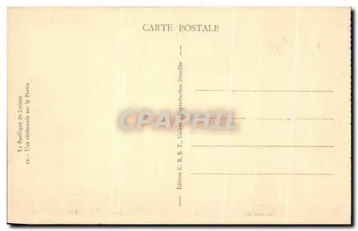 Bazylika w Lisiéux — Ceremonia na Parvis — Wydawnictwo C.B.S.T., Lisiéux — Rewers