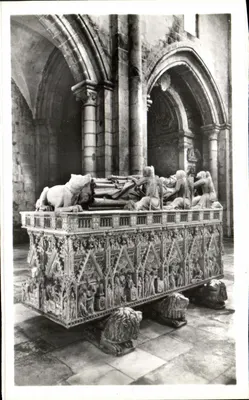 Alcobaça — Túmulo do Rei Pedro I — Edição de Joaquim António da Fonseca