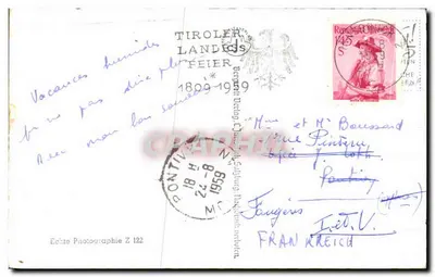 Zeller See g. Imbachhorn, Hochtenn — widok jeziora z jachtami — wydawca Echte Photographie Z 122 — Rewers