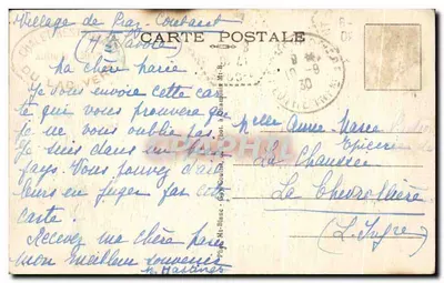 Vallée de Servoz et le Mont-Blanc — vue générale — éditeur impr. sur la carte n° 446 — Verso