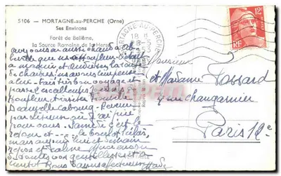 Las Bellême — źródło rzymskie Herse — E. Mignon — Rewers