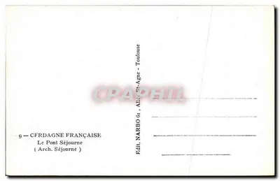 Most Séjourné — Arch. Séjourné — NARBO — Rewers