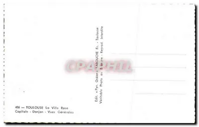 La Toulousaine — La Città Rosa — Editore Labouche, n° 406 — Verso