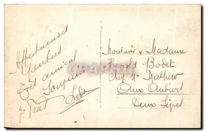 Deauville - Praia Florida - O Casino — Bilhete postal antigo n°132, editor anônimo — Verso