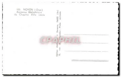 Noyon (Oise) — Starsza Biblioteka Kapituły (XVe wiek) — Wydawnictwo MAGE — Rewers