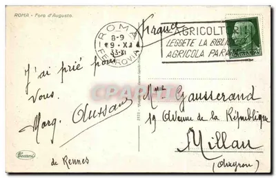 Rzym - Foro d'Augusto — Beaumanière, n° 1933 — Rewers
