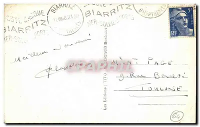 Biarritz - O Farol. Contra-luz. — Tito — Verso