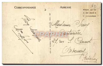 Biarritz — Plaża w Godzinie Kąpieli — LL. — N° 446 — Rewers