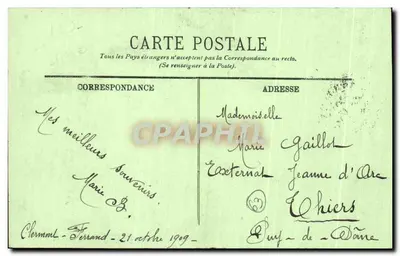 Clermont-Ferrand — Wielki Portal Katedry — L.L. nr 48 — Rewers