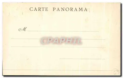 Arredores de Clermont-Ferrand — Vista panorâmica com ruínas — Carte Panorama — Verso