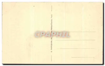 Pałac w Versailles — Pokój sypialny Ludwika XIV — A. P. nr 52 — Rewers