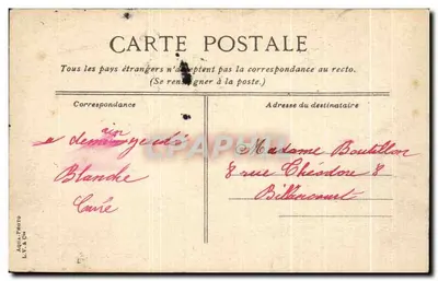 Versailles - Palácio do Petit Trianon — editor L.V. & Cie, n°16 — Verso