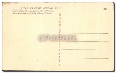 Fontanny i strumienie wody — Park Grand Trianon — Mona, Paryż — Rewers
