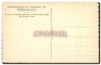 Hameau de Marie-Antoinette — Casa de la Reina — Versalles — Reverso