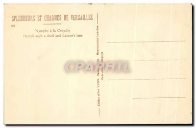 Ninfas à Concha — Versailles — Edição de Arte YVON — Verso