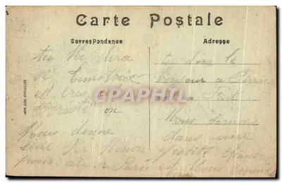 Parc de Versailles — Combat d'animaux — éditeur IMPR. E.DNA. VERSAILLES n°394 — Verso