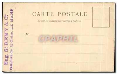 Versailles — O teatro de água — Editor St. Remy & Cie, Le Mans, n°56 — Verso