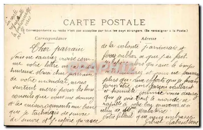 Le Patronage — Widok z tyłu dziedzińca — wydawca nieznany, nr 3 — Rewers