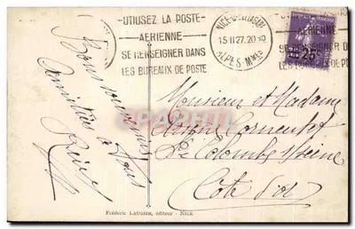 Nice (Alpes-Maritimes) - De Grot van het Tuin van Koning Albert I — Frédéric Laugier, n° 403 — Achterkant