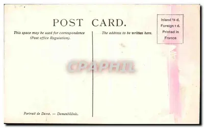 Retrato de uma Dama — Raeburn (Sir Henry R.A.) — Retrato de uma Dama da Família Dudgeon — n°300 — Verso