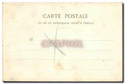 Tarjeta postal antigua Versalles Palacio del Gran Trianón El Peristilo Que Sirvió Como Sala de Comer Bajo Luis XIV — Reverso